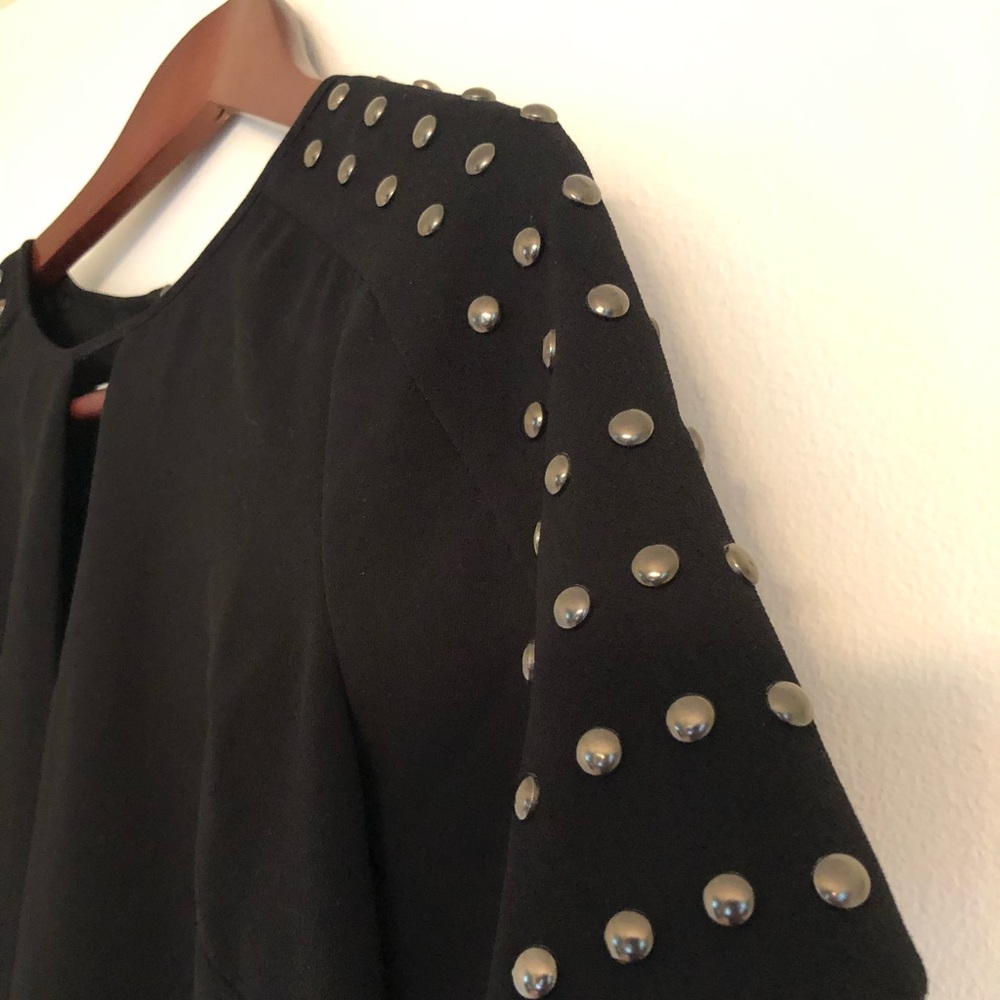 Halogen, Small, Studded Sleeve Blouse